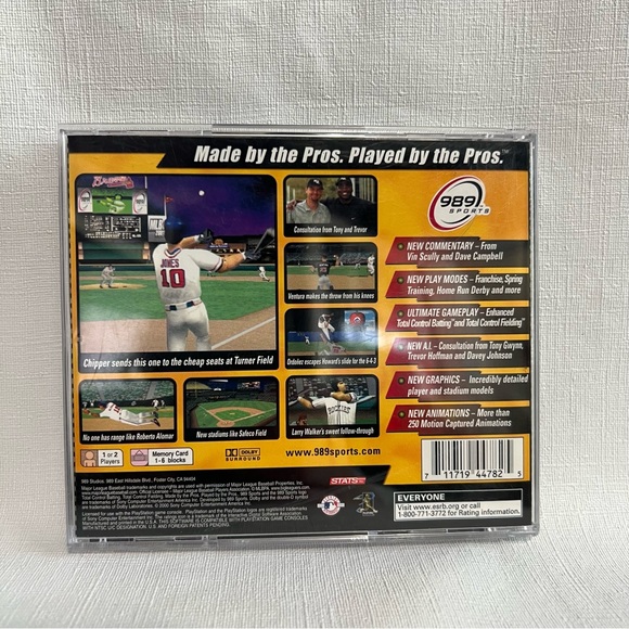 MLB 2001 Original Sony PlayStation 1 Game - Picture 2 of 3